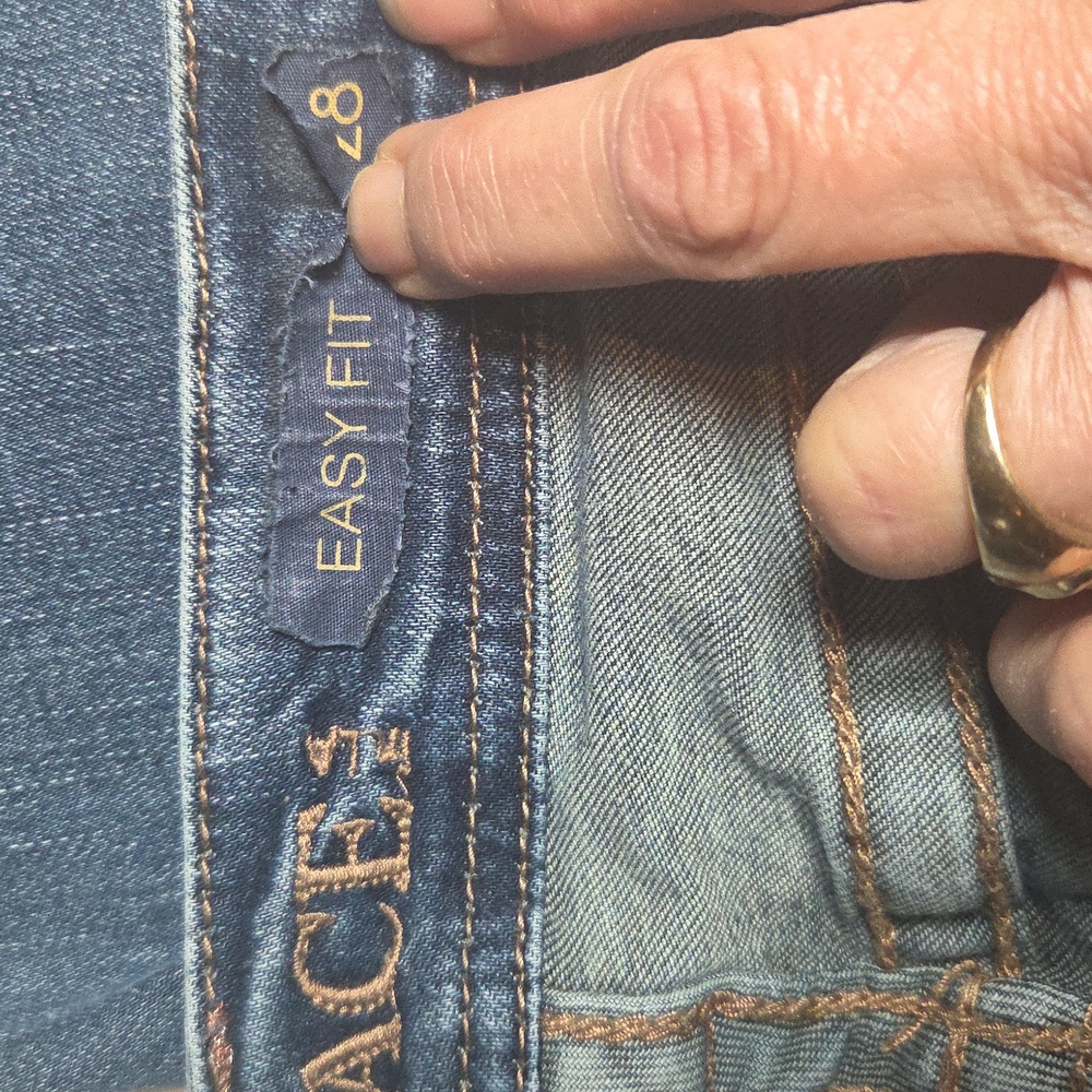Grace in LA Blue Jeans with Brown Embroidery - Picture 9 of 10